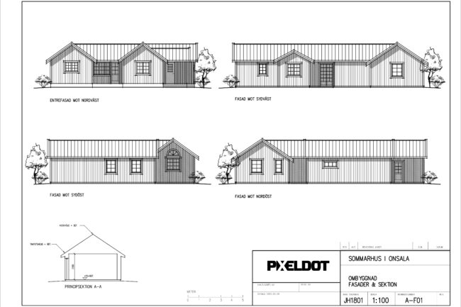 FASADER SOMMARSTUGA I ONSALA